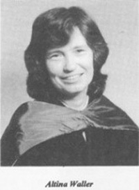 Altina Waller, Professor Emeritus of History, University of Connecticut