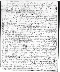 Testimony of Hannah Grosvenor in the case concerning her sister, Sarah's, death. (Taking the Trade)